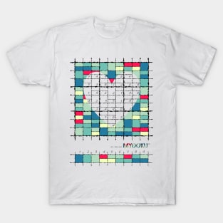 Mydoku_007_H001_004_F: Sudoku, Sudoku coloring, logic, logic puzzle, holiday puzzle, fun, away from screen T-Shirt